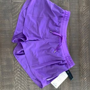 Lululemon!!! Purple Hotta Hot Shorts BRAND NEW